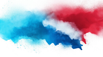 Obraz premium French flag watercolor background in blue, white, and red shades