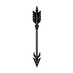 black arrow on a white background arrow, black, design, icon , Generative art.