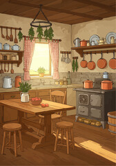 modern kitchen interior