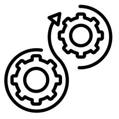 Continuity Loop  Icon Element For Design	
