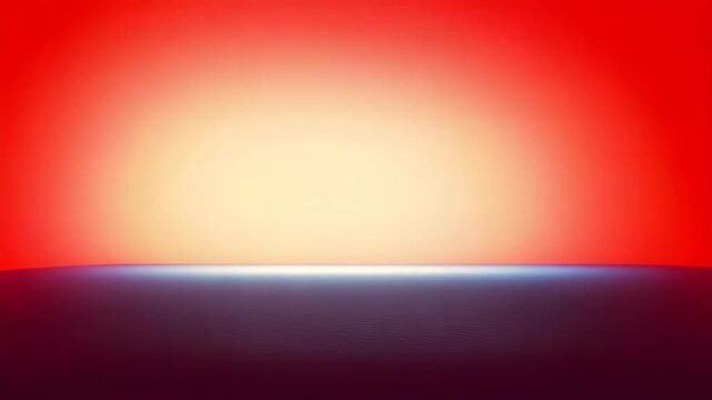 Abstract warm orange and red gradient background with soft blur, simple studio backdrop for design, space for text, and summer sunset ambiance.