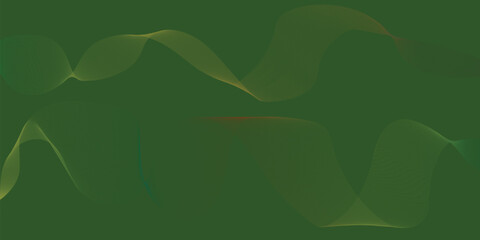 abstract green background with waves