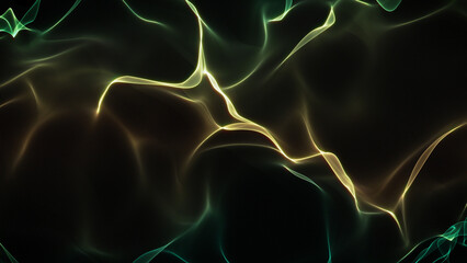 Colorful Flowing Digital Mesh Background/ Illustration of a colorful and vivid fractal technology mesh gently waving