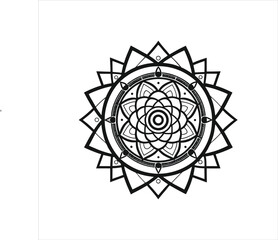 Celtic knot ornament vector illustration design symbol pattern icon art with a circular sphere shape
