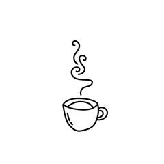 Hand drawn hot drink