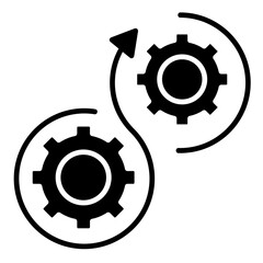 Continuity Loop  Icon Element For Design	