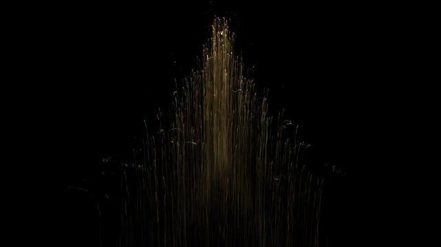 Gold Christmas Tree - Set of 4 