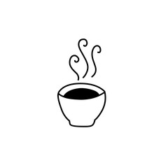 Hand drawn hot drink