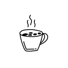 Hand drawn hot drink