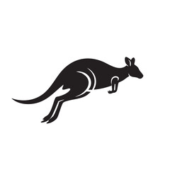 Fototapeta premium Majestic Kangaroo Silhouette Leaping Australian Icon