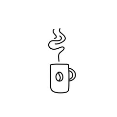 Hand drawn hot drink