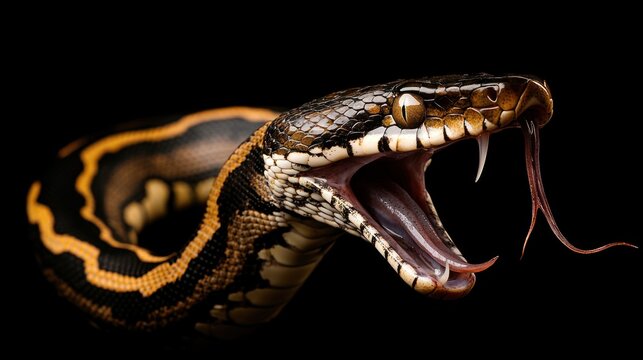 Close-up of a snake with open mouth