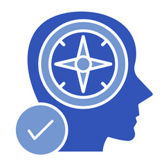 Moral Compass  Icon Element For Design	