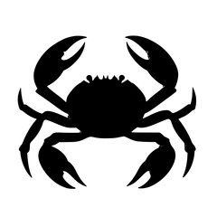 a black silhouette of a crab on a white background black, crab, silhouette , Generative art.