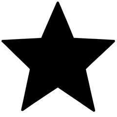 a black star on a white background free icon black, icon, silhouette, star , Generative art.