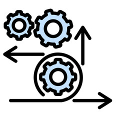 Flexibility Arrows  Icon Element For Design	