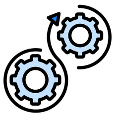 Continuity Loop  Icon Element For Design	