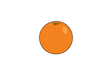 A vibrant orange fruit design perfect for logos branding and healthy food product labels offering a fresh citrus aesthetic