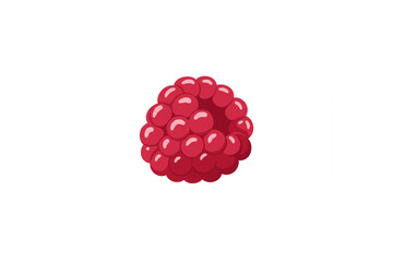 A vibrant red raspberry design perfect for food branding logos icons and cute illustrations adding a sweet touch to your projects