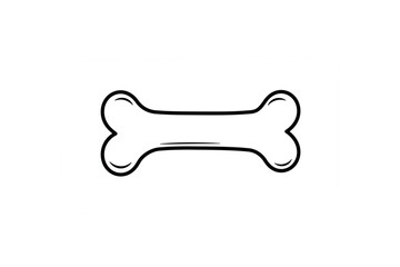 Simple Dog Bone Design Perfect for Pet Logos Branding and Adorable Cartoon Illustrations