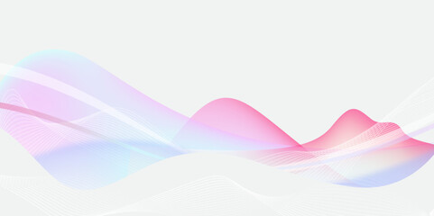 Colorful Fluid Abstract Wave Background in Pink Blue and Purple Tones.