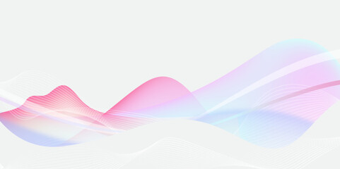 Colorful Fluid Abstract Wave Background in Pink Blue and Purple Tones.