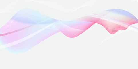 Colorful Fluid Abstract Wave Background in Pink Blue and Purple Tones.