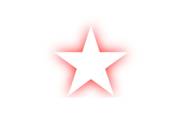 Red star on white background
