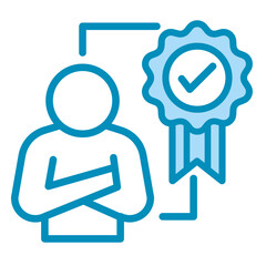 Trusted Leader  Icon Element For Design	