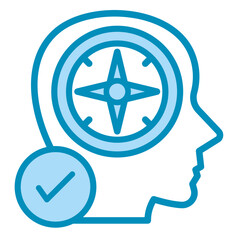Moral Compass  Icon Element For Design	