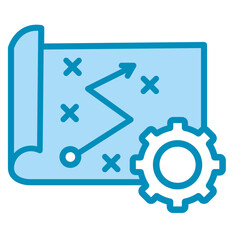 Strategy Map  Icon Element For Design	