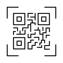 QR code scanner icon for digital access