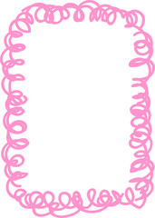 Colorful kindergarten crayon border with doodles 
