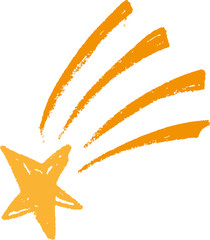 Orange Shooting Star 