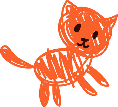 Doodle Orange Cat