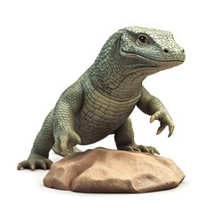 Obraz premium Realistic Lizard on Rock