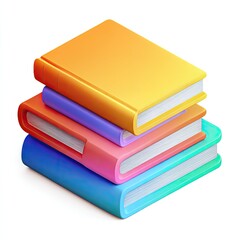Stack of colorful books