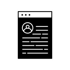 User Profile Vector Icon Symbol
