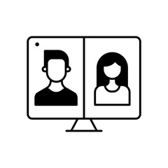 Video Call Vector Symbol