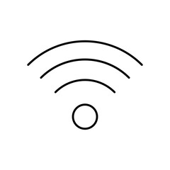 Wifi Signal Line Vector Symbol