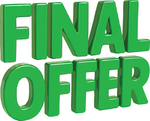 Final offer word