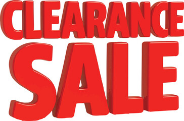 Clearance sale word