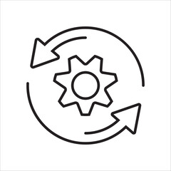 vector illustration of a recycle symbol