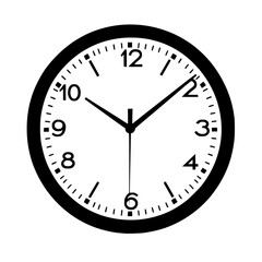 a black and white icon of a clock black, clock, icon ,
