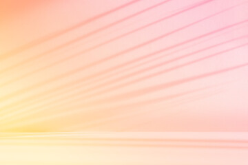 Abstract pink color gradient studio background for product presentation. Empty orange room with...