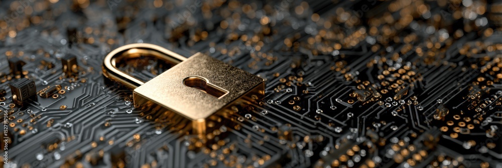 Poster Encrypted Password Vault is Being Cracked by Mechanical Arm in a High-Tech Setting During Daytime Hours