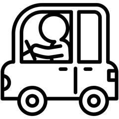 Driving outline icon
