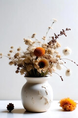 Scandinavian Inspired Dried Floral Still Life