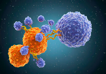 NK-Cell and T-Cell Targeting Cancer – 3D Visualization of DNAM, TIGIT, and PVR Receptor Interactions in Tumor Microenvironment