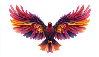 Obraz premium Eagle Wild Spirit Vintage T-Shirt Design: Rock Your Wild And Free Artwork For Apparel And More